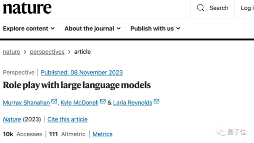 Nature：大模型只会搞角色扮演，并非具有真正的自我意识