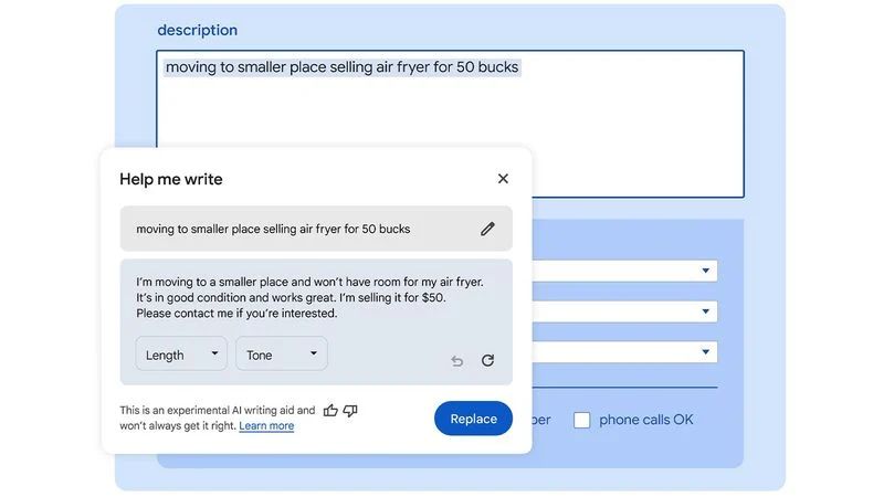 基于 Gemini 模型,谷歌 Chrome 浏览器新增“Help Me Write”AI 写作工具