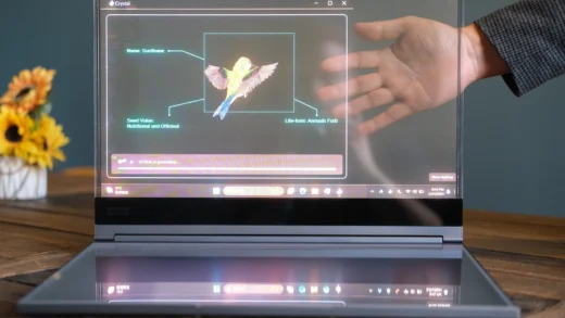 联想展示ThinkBook透明笔记本 窥探科幻未来