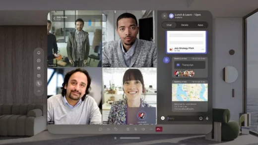微软Teams、Word、Excel等应用将在苹果Vision Pro发布当天亮相
