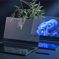 联想MWC全球首秀透明屏电脑：无边框全透明 配备AIGC技术