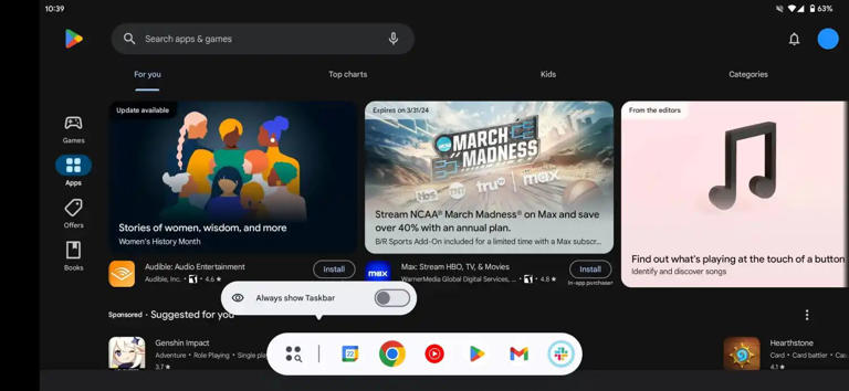谷歌安卓15优化折叠屏手机：新增合盖后应用选项、支持常显任务栏