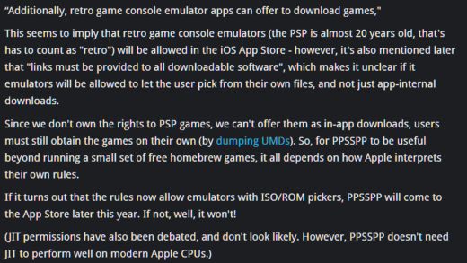 经典 PSP 模拟器 PPSSPP：若条件允许，年内将登陆苹果 App Store