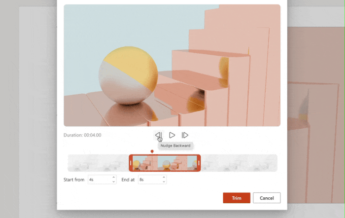 网页版微软 PowerPoint 新特性:可直接修剪视频