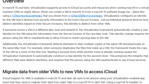 苹果 macOS 15 Sequoia 自带虚拟机开放 iCloud 登录服务