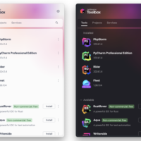 浏览器扩展支持 Gitee，JetBrains Toolbox IDE 工具更新 2.4 版本：界面重新设计