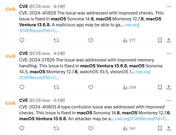 苹果发布 macOS 13.6.8/12.7.6 更新:修复诸多安全漏洞