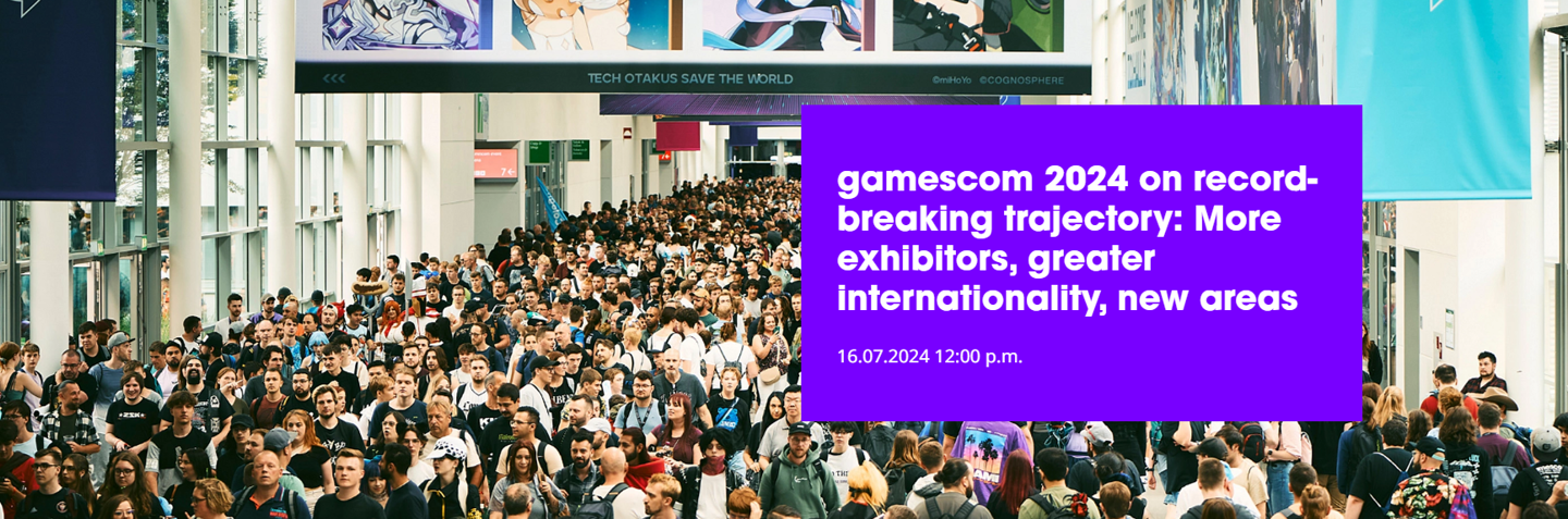 Gamescom 2024 科隆游戏展将创新纪录:参展商增加 10%、更国际化