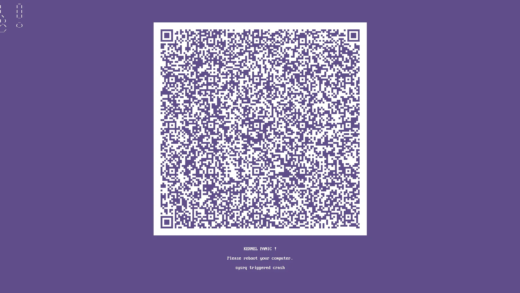 Linux Kernel 6.12版预计将支持在崩溃后显示二维码 后续可以解码排查错误