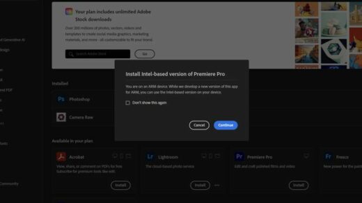 Adobe Premiere Pro 登陆 Arm 平台，但仍通过模拟运行