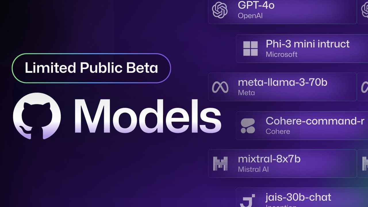 微软 GitHub 推出 Models 服务:定位 AI 工程师,让开发者试用和部署模型