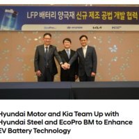 韩国现代、起亚汽车联合开发磷酸铁锂电池材料生产技术