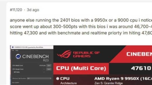 AMD微代码升级：锐龙9000核心间延迟骤降58％