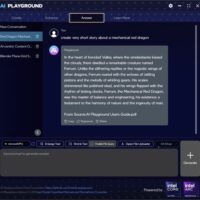 英特尔新版 AI Playground 上线：酷睿 Ultra 200V 笔记本处理器专享主题，本地模型驾驭文生图等任务