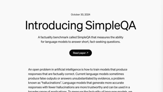 OpenAI 开源 SimpleQA 新基准，专治大模型“胡言乱语”