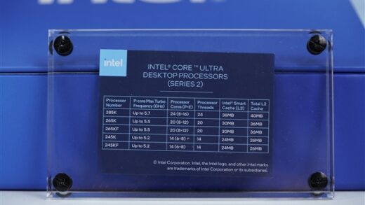 Intel酷睿Ultra 9 285K/Ultra 5 245K处理器图赏