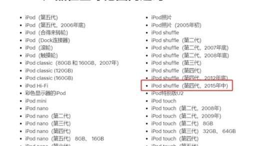 一个时代彻底终结！苹果将最终款iPod nano、iPod shuffle列为过时产品