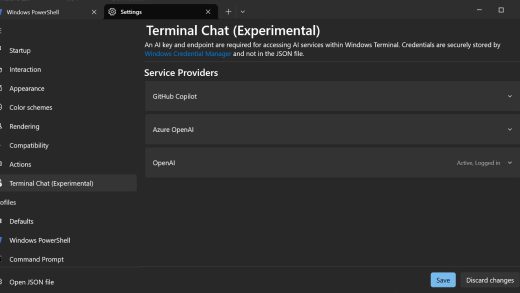 初探微软 Win10 / Win11 新版 Terminal，AI 提升终端命令体验