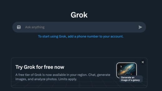 X 正在部分地区测试免费版 Grok AI 聊天机器人