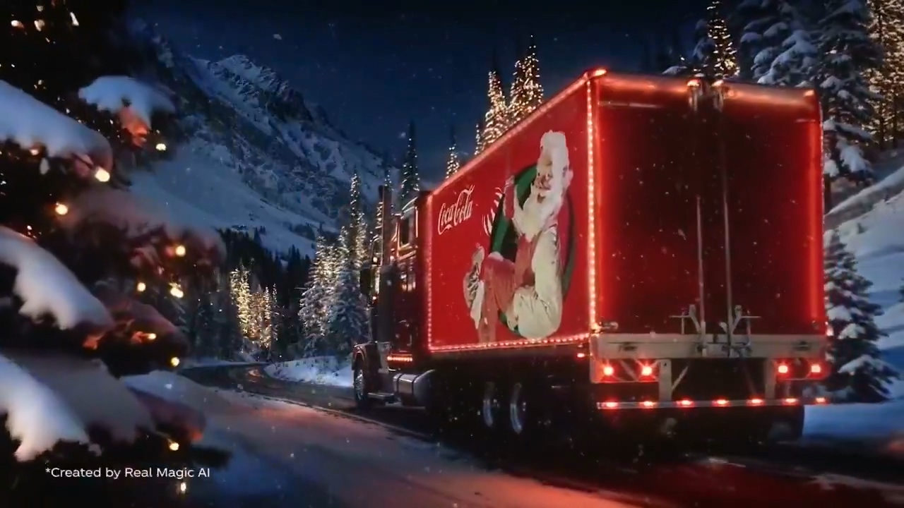 可口可乐发布首个完全由 AI 生成的广告：致敬 1995 年经典，但反响不如预期