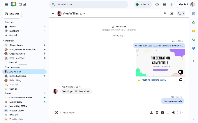 Google Chat 现已推出自己的 Slack Huddles 版本