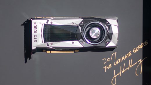 NVIDIA送出CEO黄仁勋签名的 GeForce GTX 1080 Ti GPU