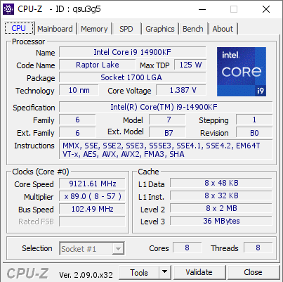 新世界记录诞生!i9-14900KF超频冲至9.12GHz:用的竟是Win7