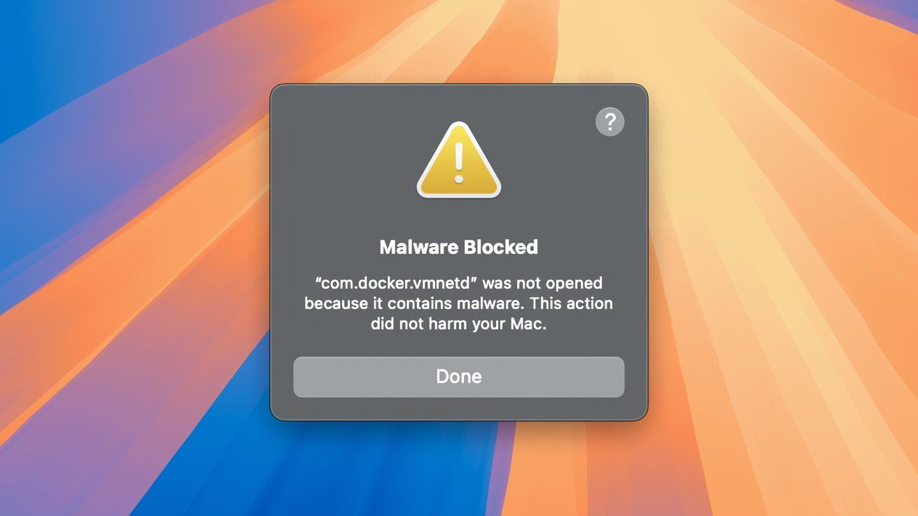因文件签名错误,macOS 版容器化应用平台 Docker 停摆一周 因文件签名错误,macOS 版容器化应用平台 Docker 停摆一周