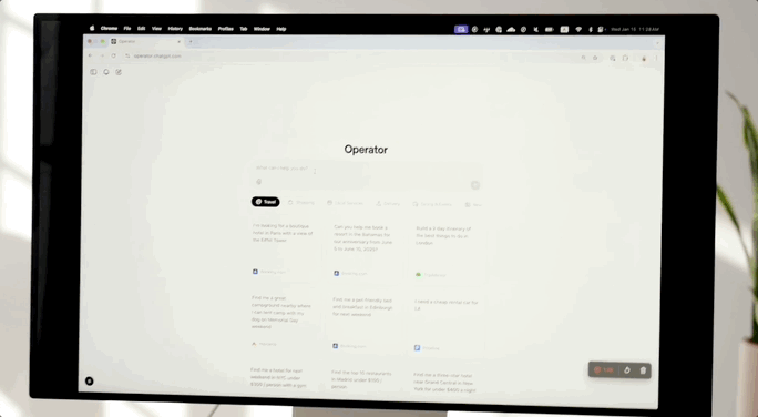 OpenAI发布首个AI智能体：自动帮你订餐购物 使用前需要知道这些细节