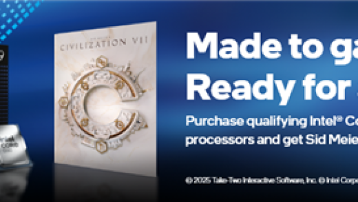 买CPU送游戏！Intel处理器促销：买就送《文明 7》