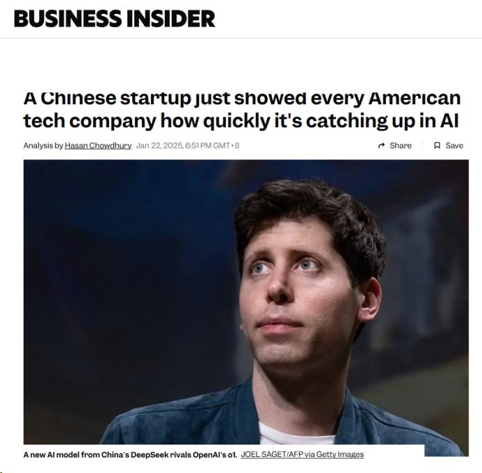 中国AI刷屏外媒 DeepSeek或彻底改变游戏规则