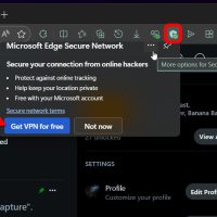 微软Edge测试”免费获取VPN”按钮以吸引Windows 11用户