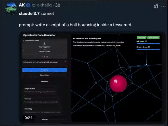 实测Claude 3.7：3200行代码一口气输出，弱智吧已失守