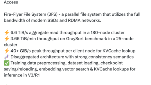 DeepSeek完美收官：开源劳苦功高的3FS！