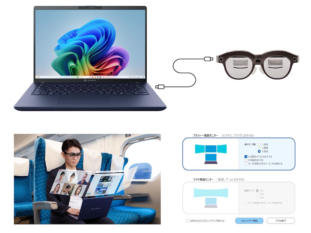 Dynabook 推出 dynaEdge XR1 透明 XR 眼镜，探索人机交互新体验