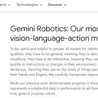 专为机器人行业而设计！谷歌推出两款新型AI模型