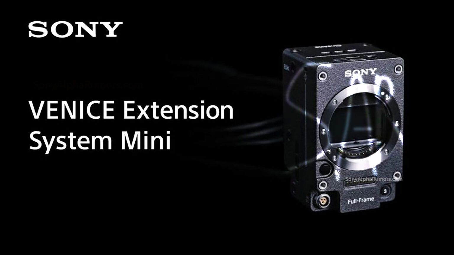 索尼超小型电影机 Venice Extension System Mini 被曝 3 月 26 日发布：8.6K 全画幅传感器