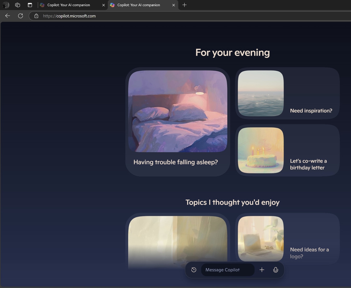 微软更新Copilot 效仿ChatGPT的界面并加入“模式”按钮