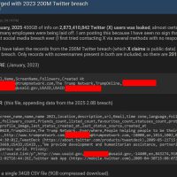 X 平台被曝遭遇严重数据泄露，涉及超 28 亿条个人数据信息