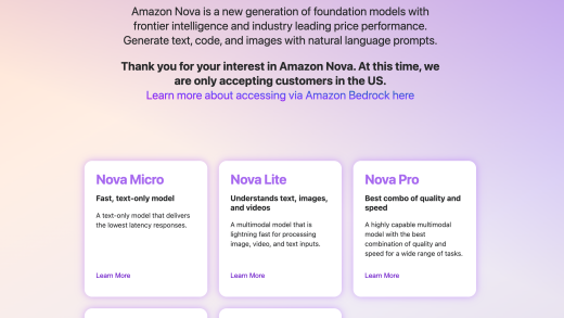 亚马逊推出可控制网络浏览器的 AI 代理 Nova Act