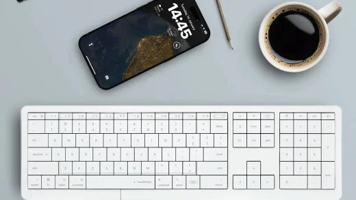 外形时尚的CLVX 1 macOS键盘还可将其表面兼作超大触控板