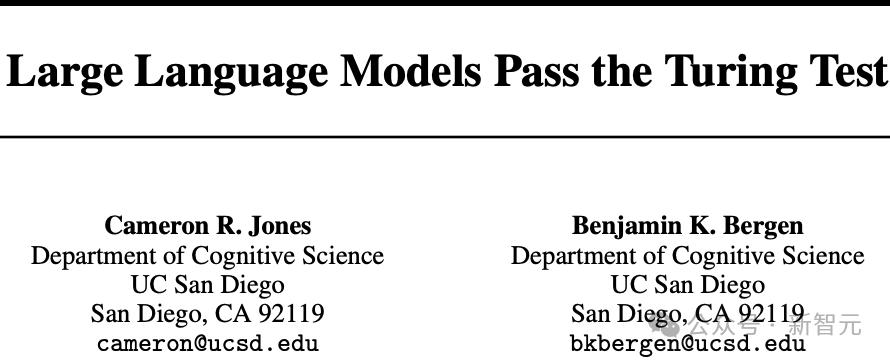 75年后，图灵测试终被GPT-4.5破解，73%人类被骗过，彻底输给AI