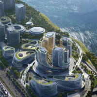 腾讯新总部“企鹅岛”鸟瞰图公布：形似一台高速发动机