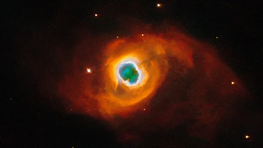 宇宙烟花弹：哈勃拍摄的一颗濒死恒星的肖像