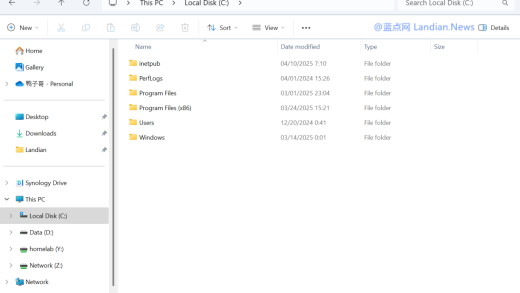 这就尴尬了：Windows 11更新后系统盘intepub文件夹不能删 附恢复方案