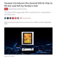 美国打压适得其反！NVIDIA H20禁运中国后 华为马上发布昇腾920替代