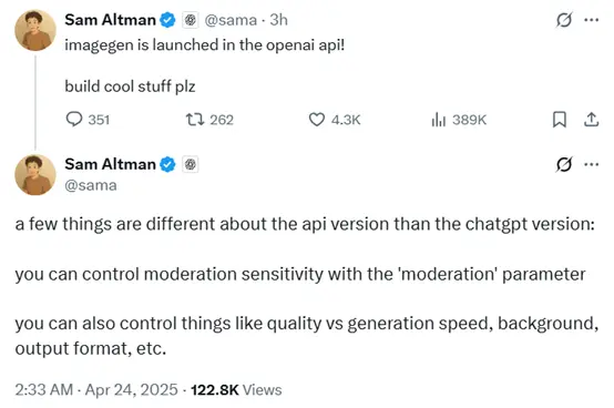 OpenAI发布GPT-image-1模型,更强吉卜力版本来啦