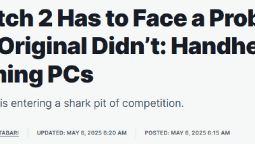 IGN谈Switch 2面临初代未曾遭遇的困境：PC掌机的崛起