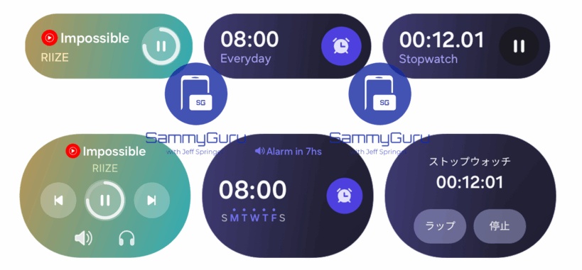 三星 One UI 8 Watch 曝光:全新磁贴预览、引入抗氧化指数