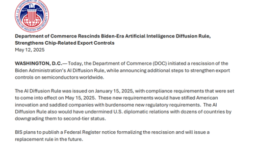 对华芯片封锁升级！美国宣布限制GPU用于中国大模型：封锁华为昇腾AI芯片